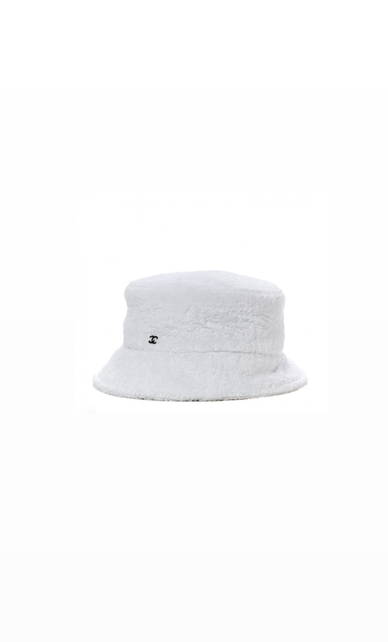 White Terry Cloth Bucket Hat Size M