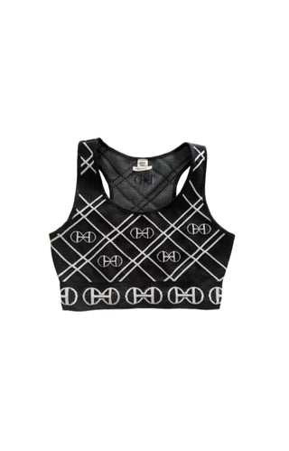 Hermes’ Black Technical Knit H Rond Crop Top & Shorts BRAND NEW
