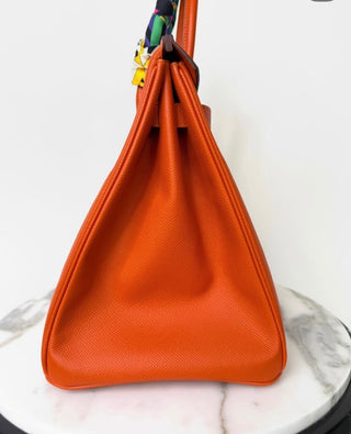 Orange Hermes Birkin 35