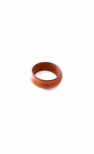 Astral Extra Large Leather- Brown Bangle