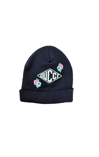 Gucci Kids Black Logo Beanie Brand New w Tags Size S