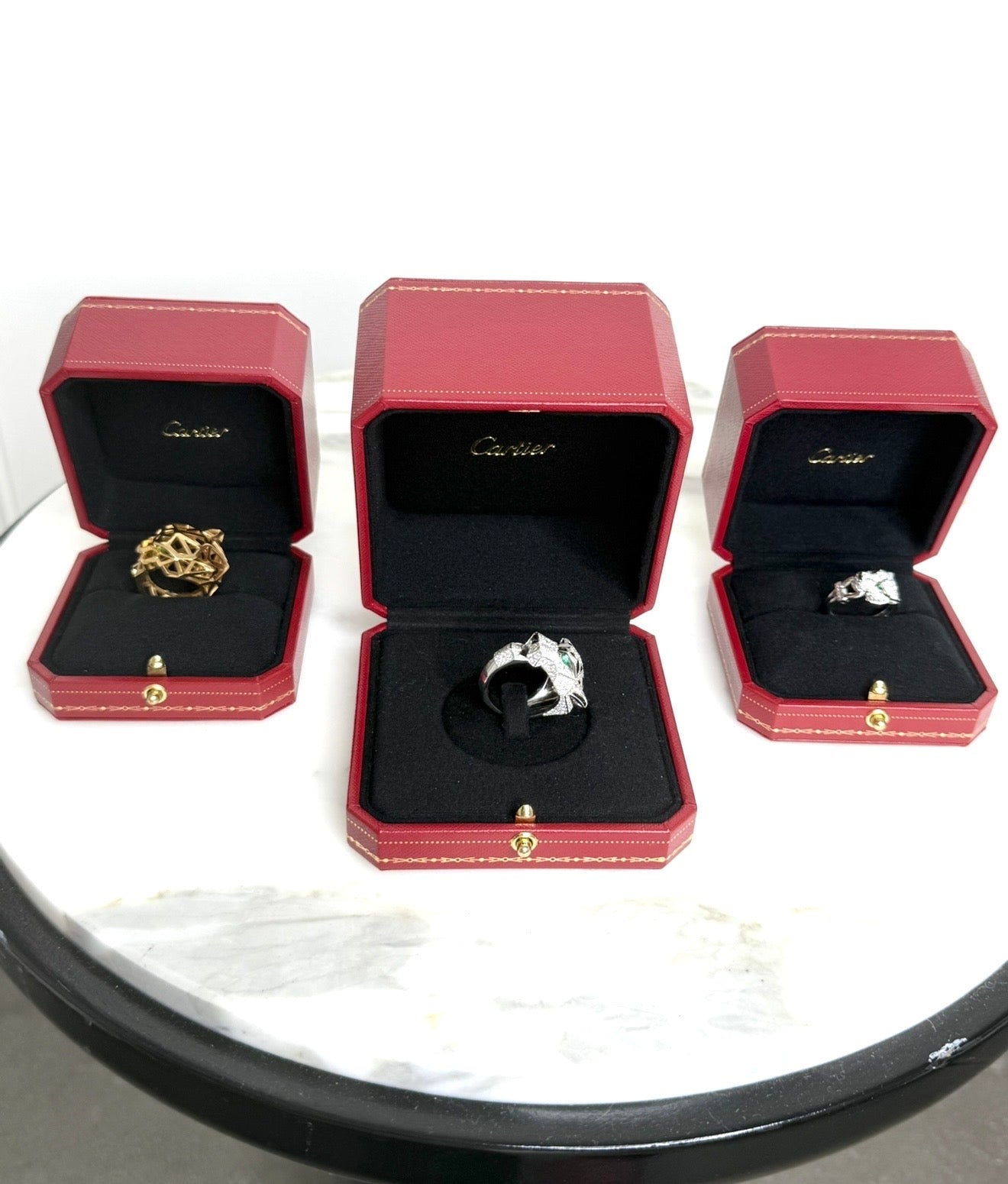 Yellow Gold Panthere De Cartier Ring