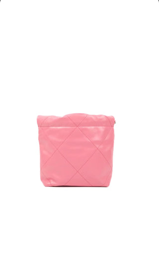 Pink Shiny Calfskin Mini 22 Handbag