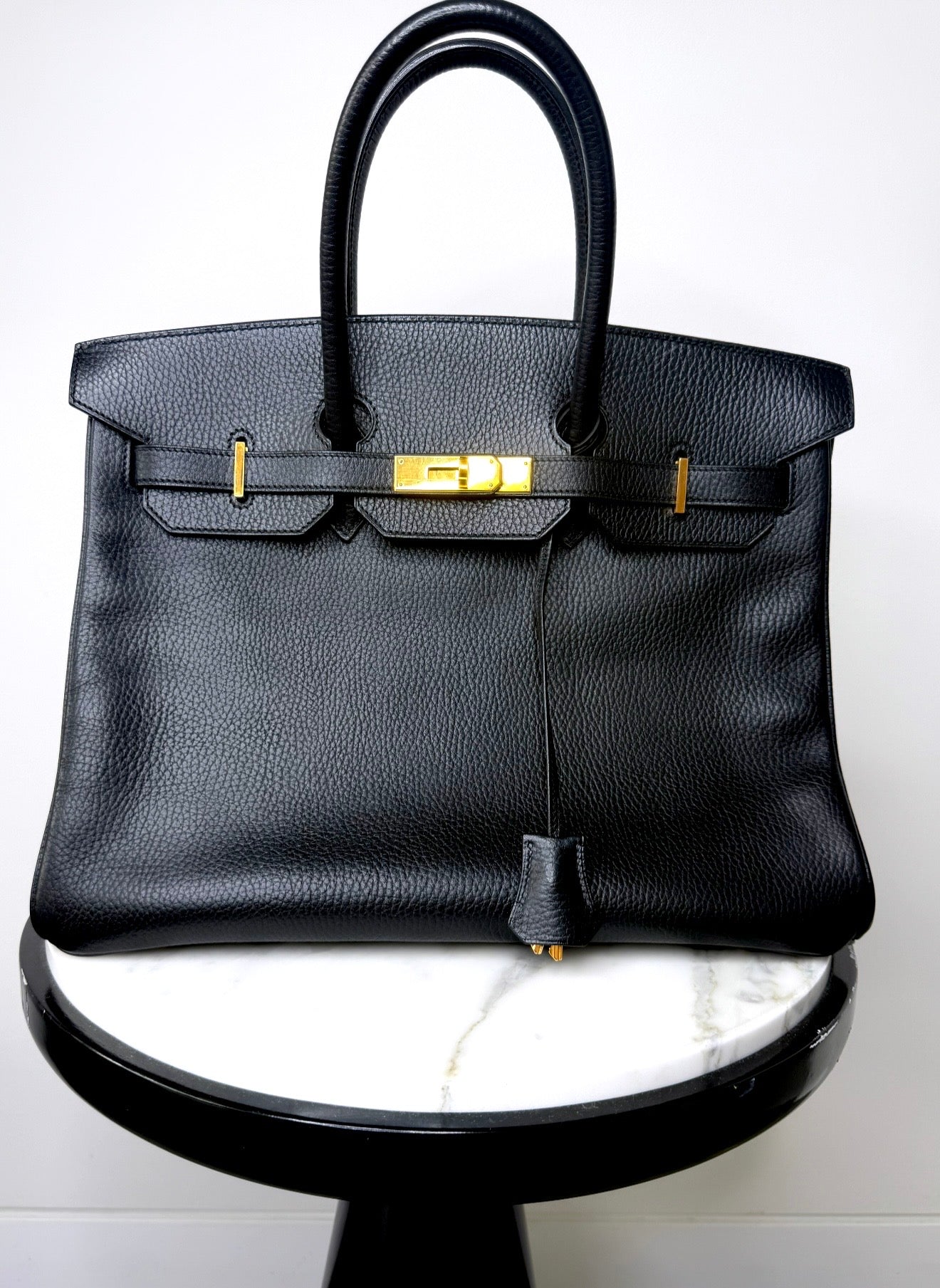 Hermes’ Noir Ardennes Birkin 35