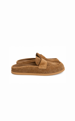 Gucci Tan Suede Mules