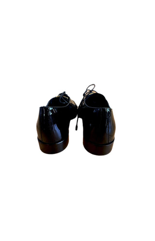 Prada Black Patent Leather Lace Up Shoes BRAND NEW
