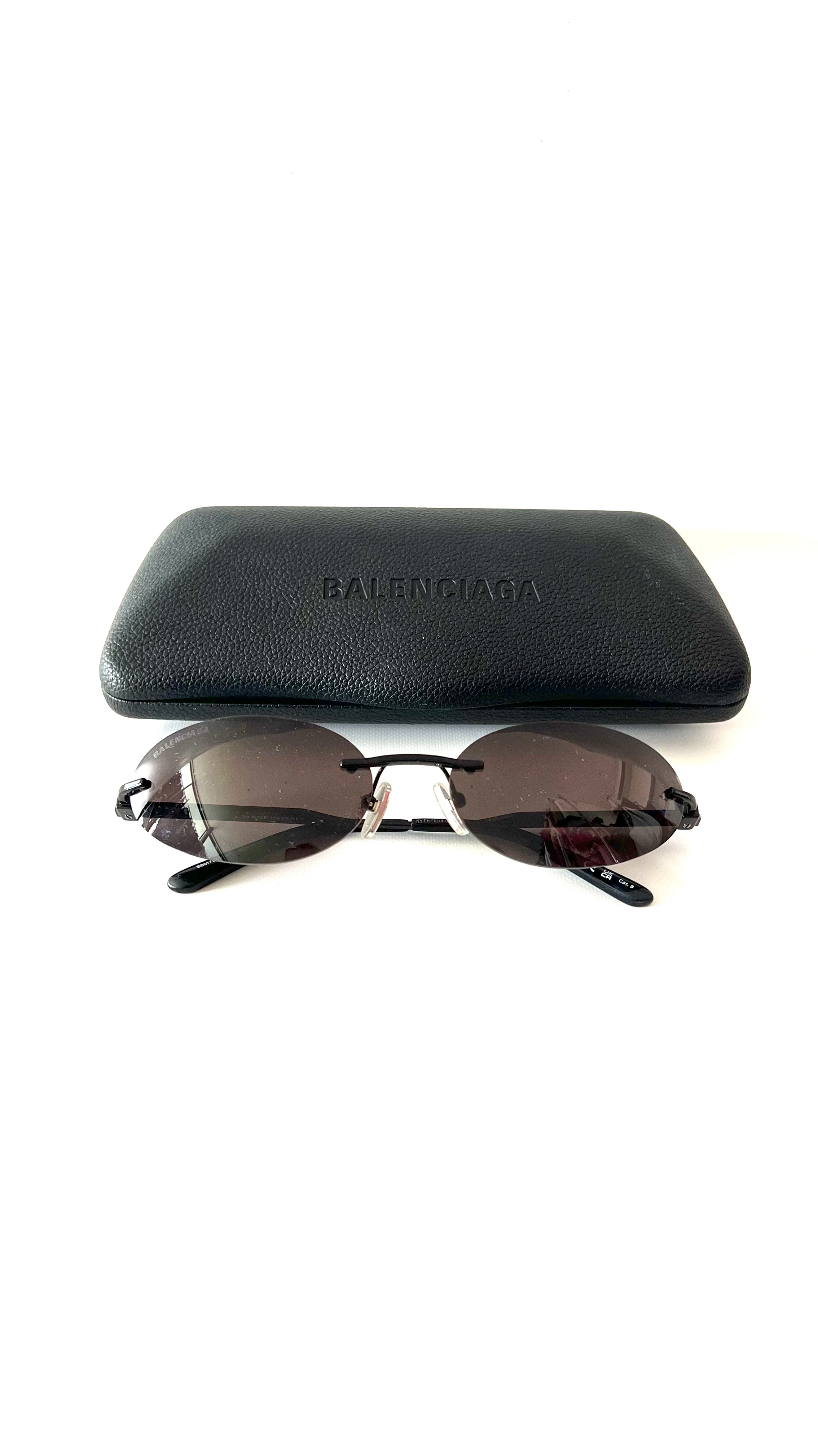 Black Rimless Sunglasses