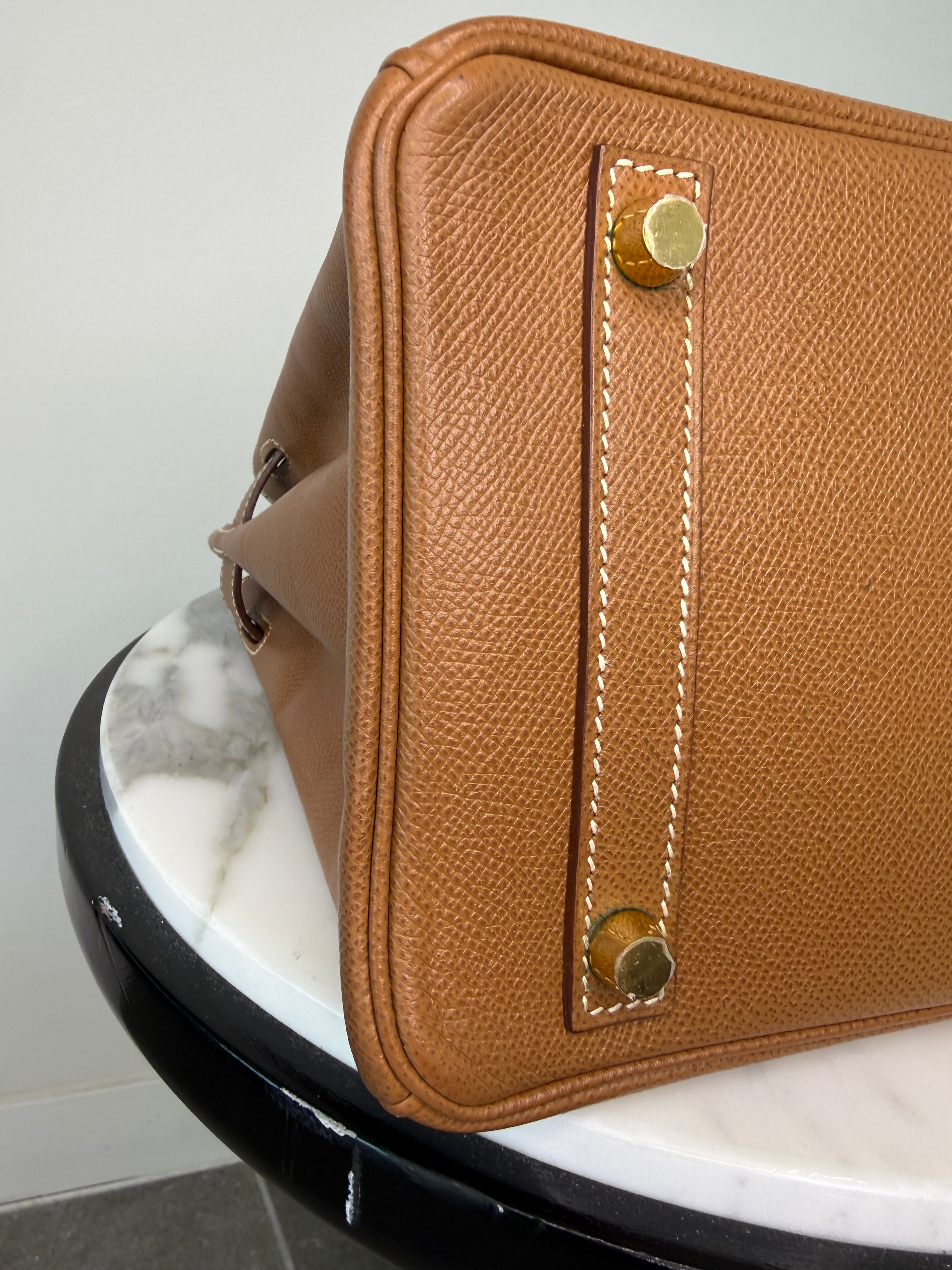 Hermes’ Gold Birkin 30 Courchevel Leather Very Good Condition