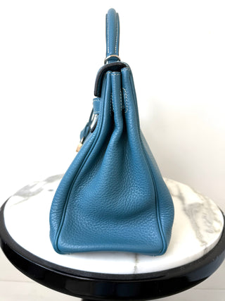 Blue Jean Kelly 32 Retourne Togo Leather