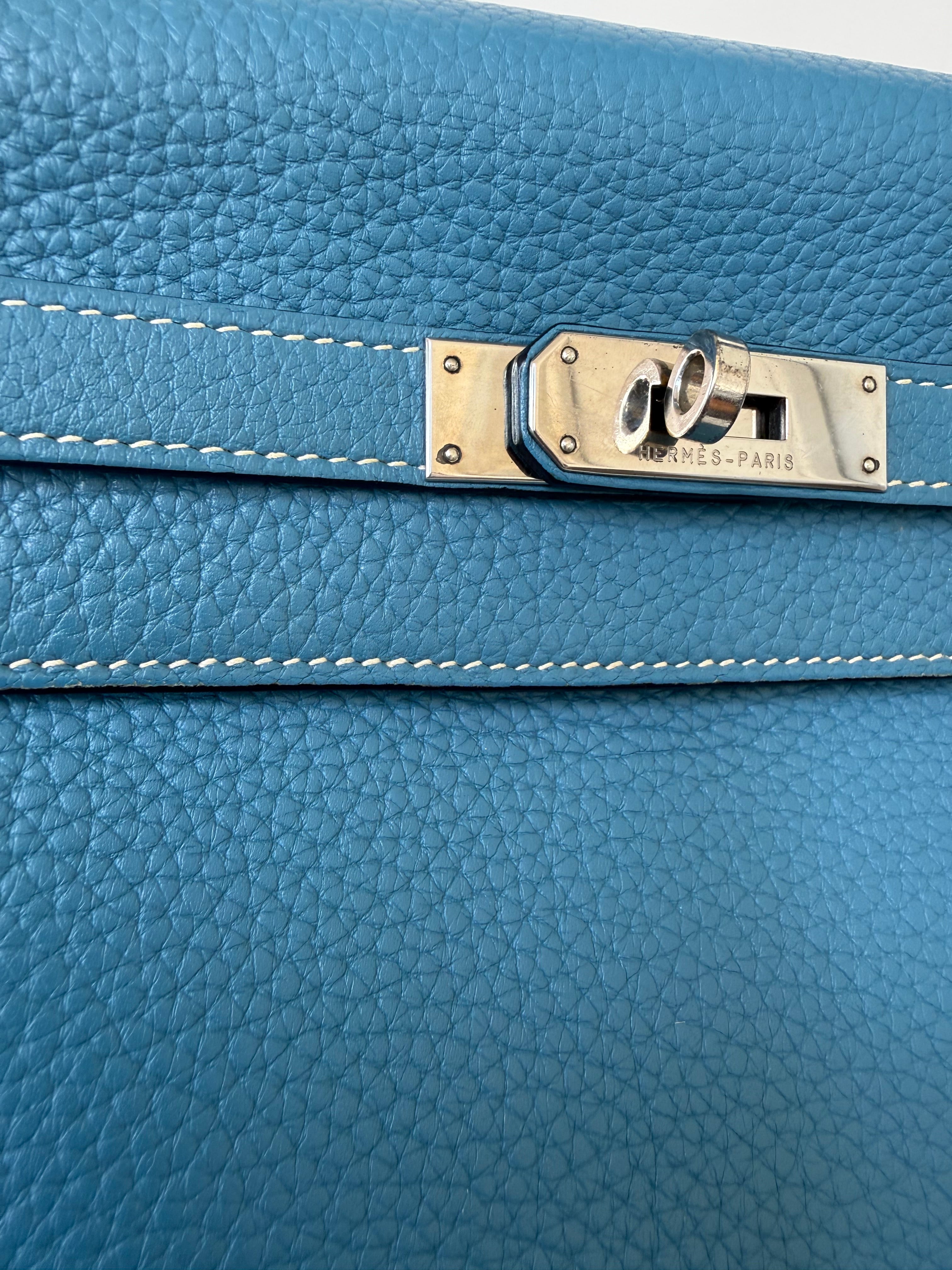 Blue Jean Kelly 32 Retourne Togo Leather