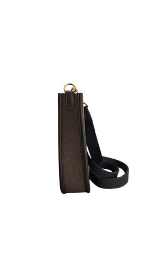 Hermes Brown Wool Mini Evelyn Bag