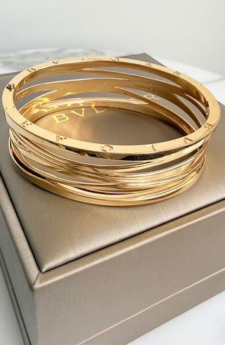 Bvlgari B.Zero1 18k Rose Gold Wide Bracelet