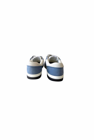 Blue & White Suede Fabric CC Logo Sneakers