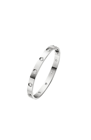 White Gold 10 Diamonds Love Bracelet