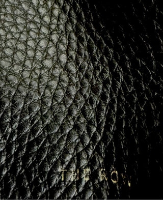 The Row Black Bindle Pebbled Leather Tote Bag