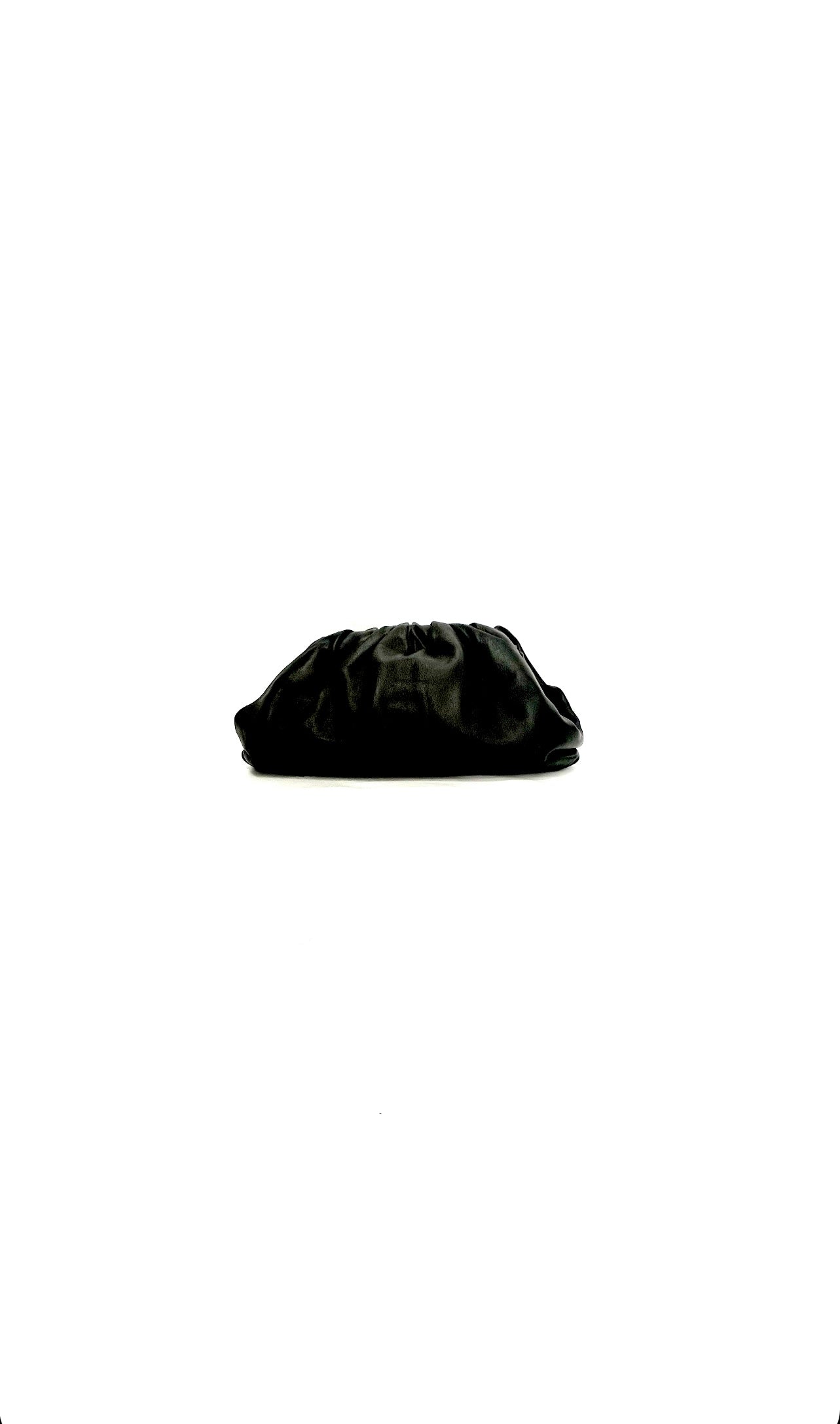 Black Leather Large Pouch