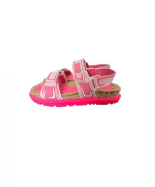 Christian Dior Pink Technical Fabric Dad Sandals