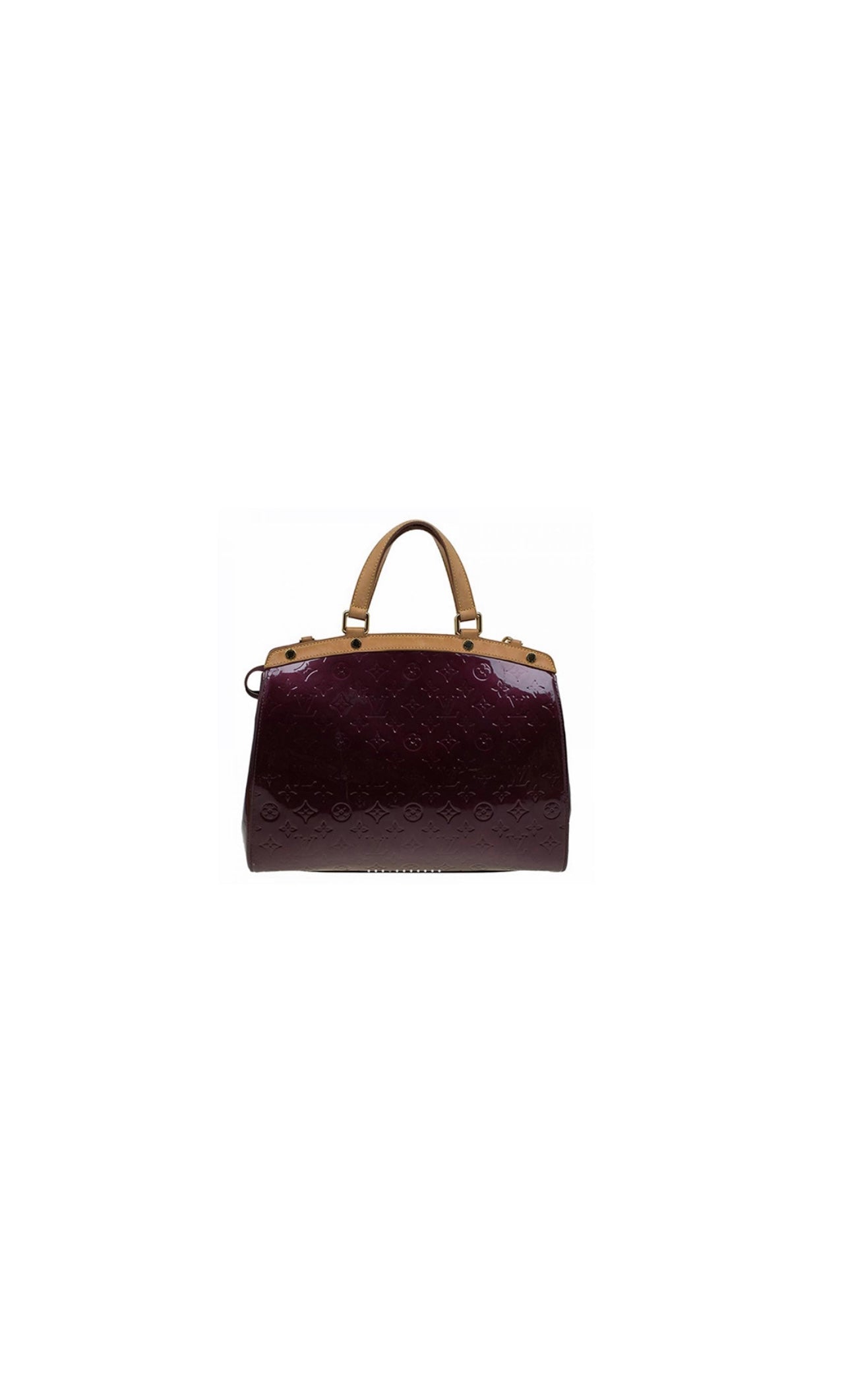 Burgundy Amarante Monigram Vernis Brea GM Tote