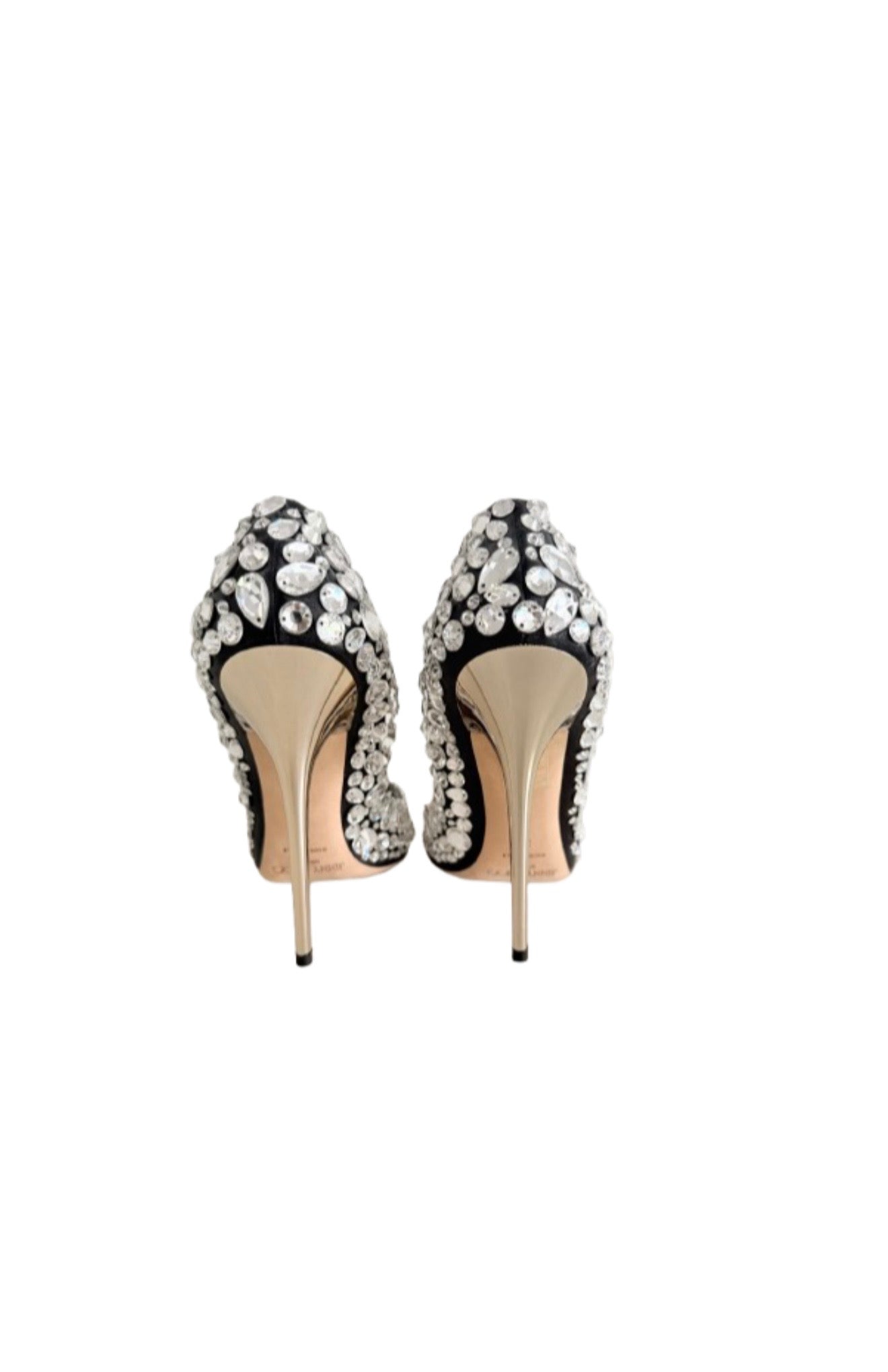 JIMMY CHOO Swarovski Crystal Tia Jewelled Pointed Toe Pumps
