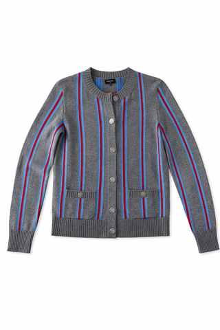 Chanel Striped Knit Cardigan