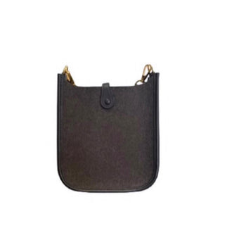 Brown Wool Mini Hermes Crossbody Bag