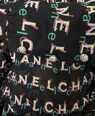 Chanel Iconic Logo Blouse