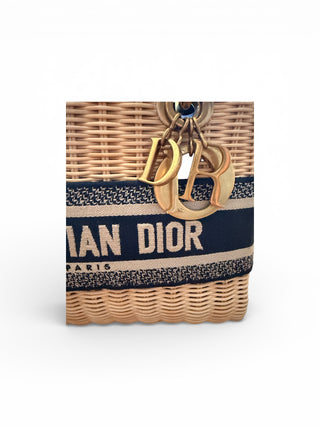 Christian Dior Wicker Basket Bag