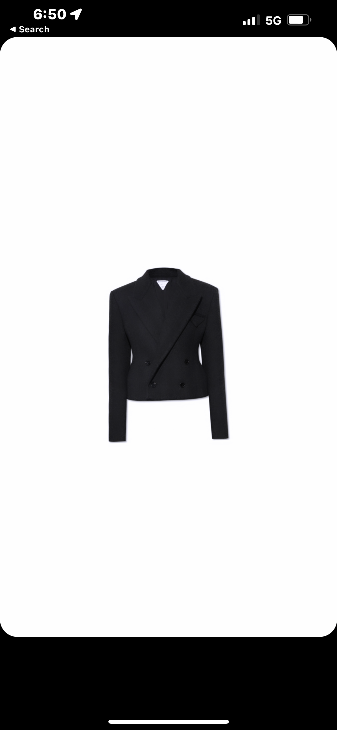 Black Extreme Silhouette Blazer