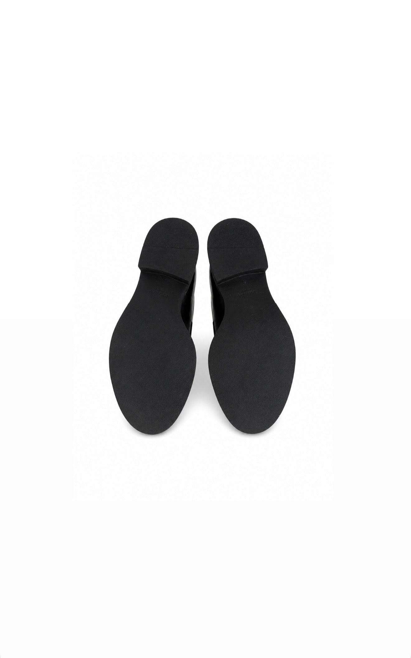 Black Platform Leather Loafers Like New Condition
