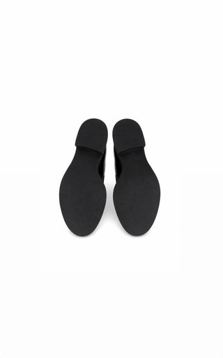 Black Platform Leather Loafers Like New Condition