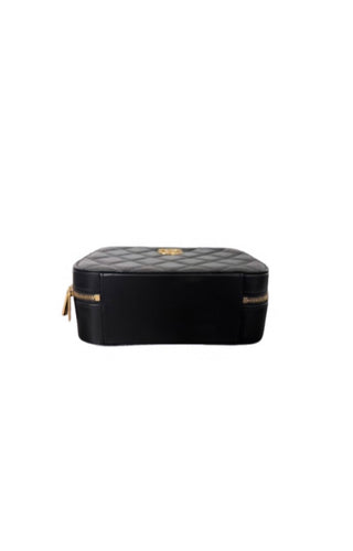 Chanel Black Top Handle Vanity Case
