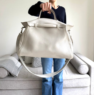 Hermes’ Light Grey Oxer 2 Way Tote Like New Condition