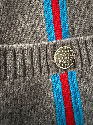 Chanel Striped Knit Cardigan