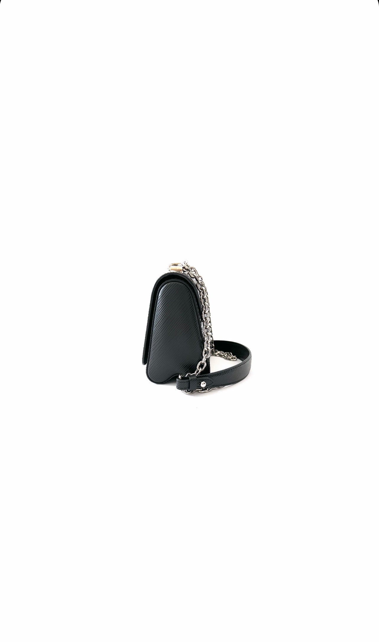 Black Epi Leather Twist MM Bag