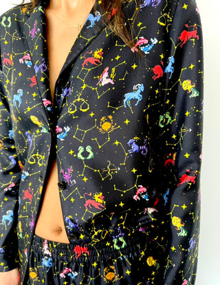 Dior Silk Zodiac Shirt & Pant Set