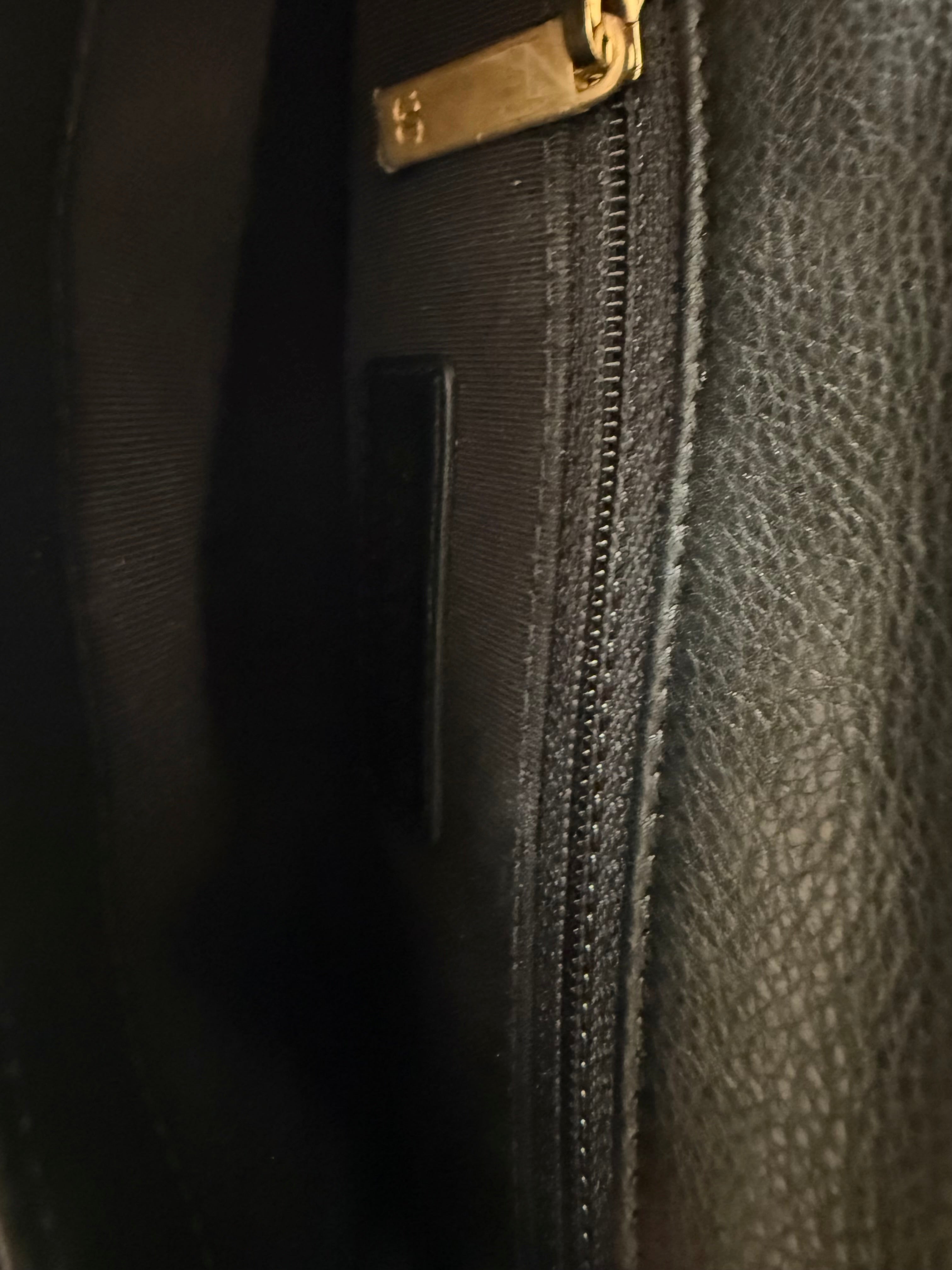 Chanel Black Quilted Calfskin Carry w Chic Flap Waist Bag w Gold Chain Like New Condition