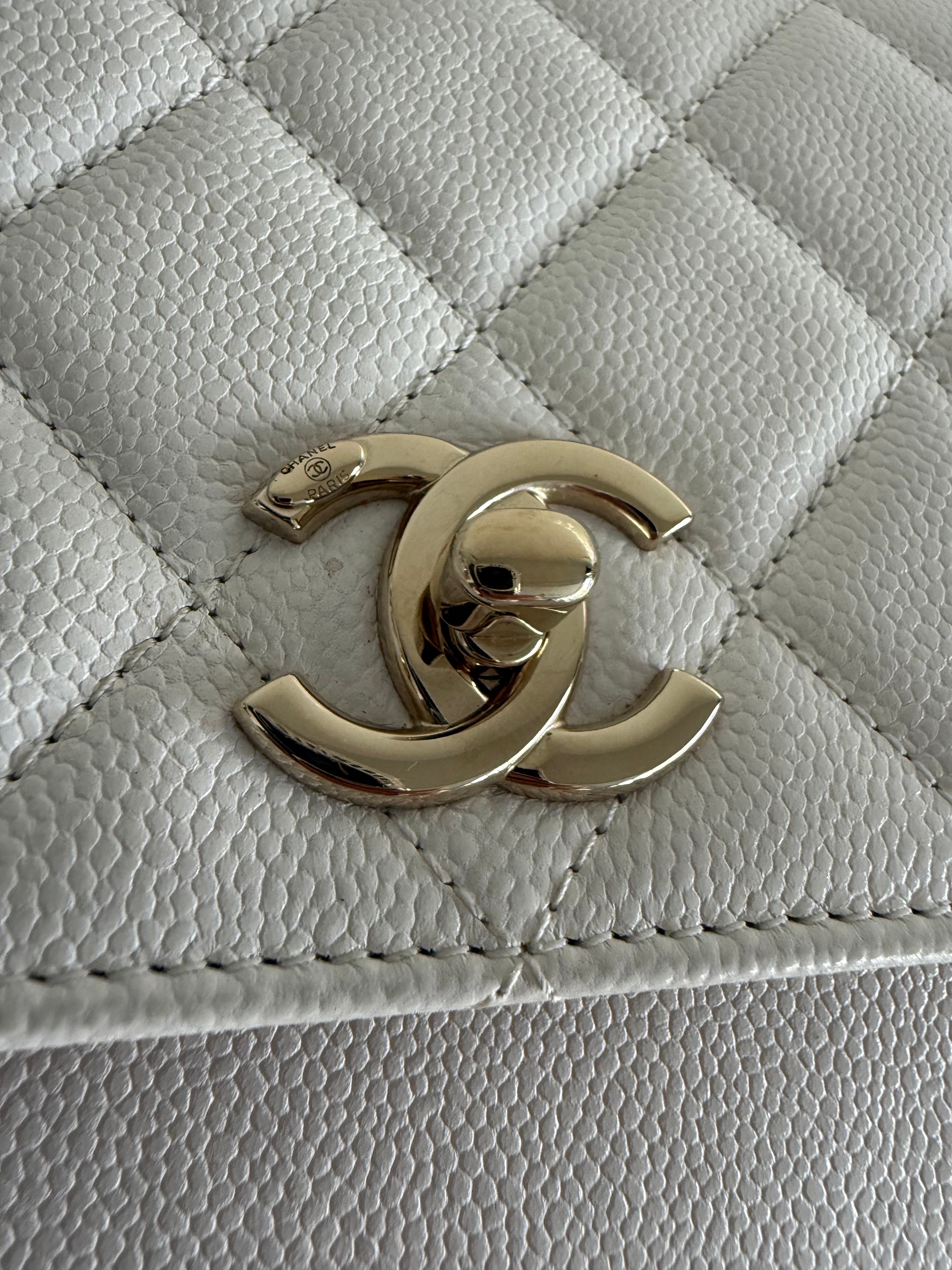 Chanel Off White Small Business Affinity Flap Bag