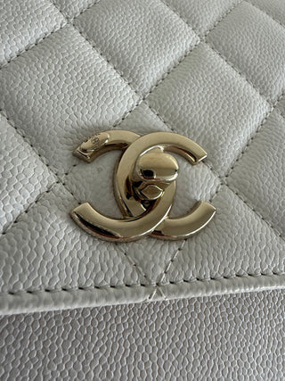 Chanel Off White Small Business Affinity Flap Bag