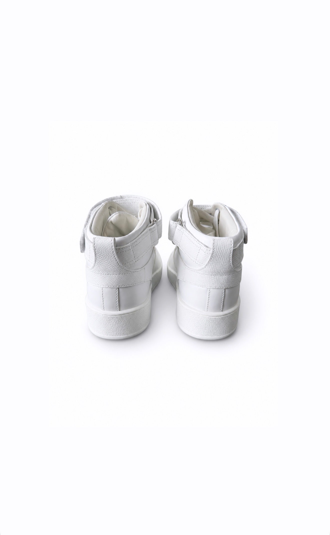 White Leather Freestyle Sneakers