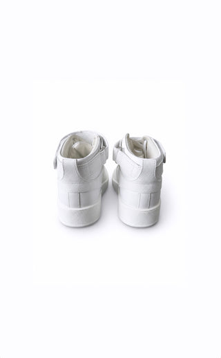 White Leather Freestyle Sneakers