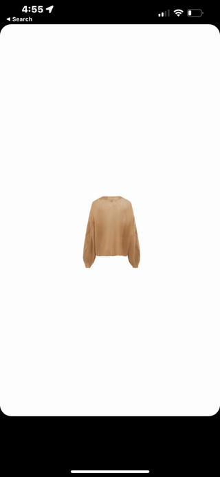 Light Camel Anagram Sweater