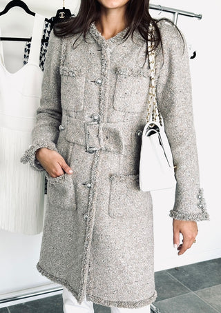 Chanel Tweed Multicoloured Wool Coat