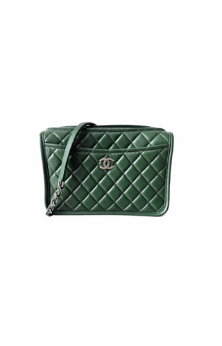 Chanel Green Working Vibe Camera Bag in Like New Condition