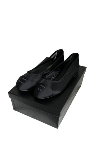 Black Mesh Ballet Flats