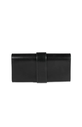 Black Metor 23 Box Calf Leather Clutch