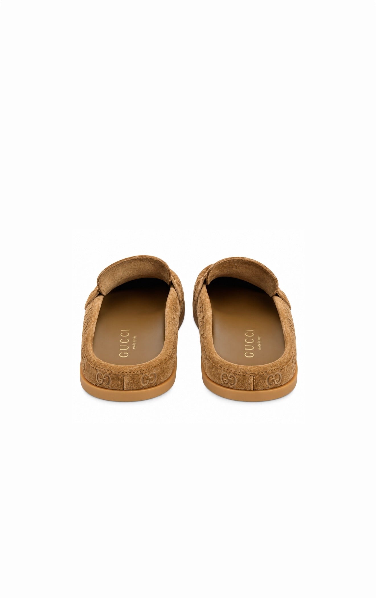 Gucci Tan Suede Mules