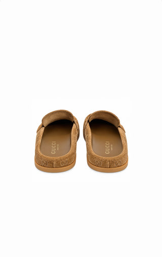 Gucci Tan Suede Mules