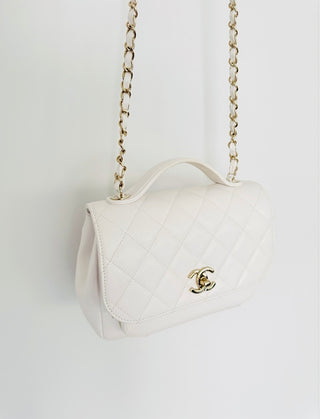 Chanel Off White Small Business Affinity Flap Bag