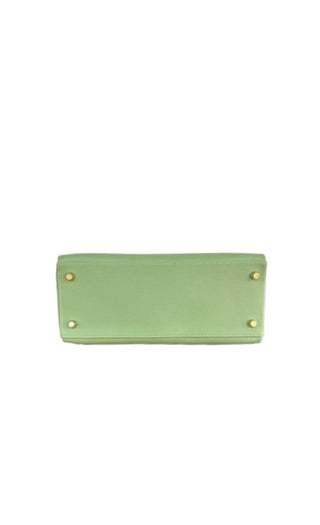 Kelly 28 Vert Criquet Epsom Leather Gold Hardware
