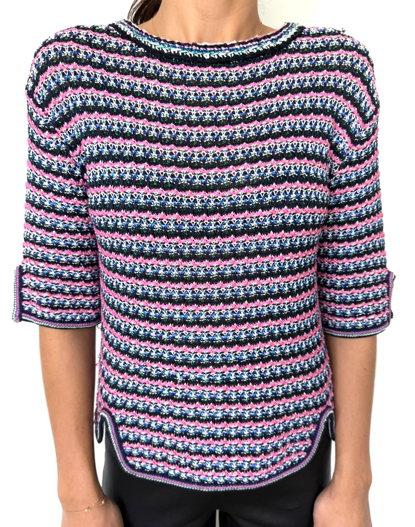Chanel Multicoloured Mid Sleeve Top